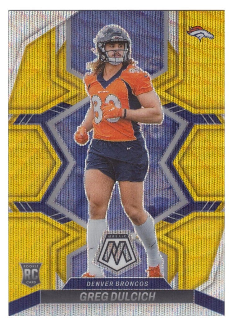 2022 Panini Mosaic Base Set Greg Dulcich #359 card