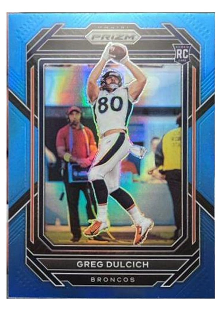 2022 Panini Prizm Base Set Greg Dulcich #360 card