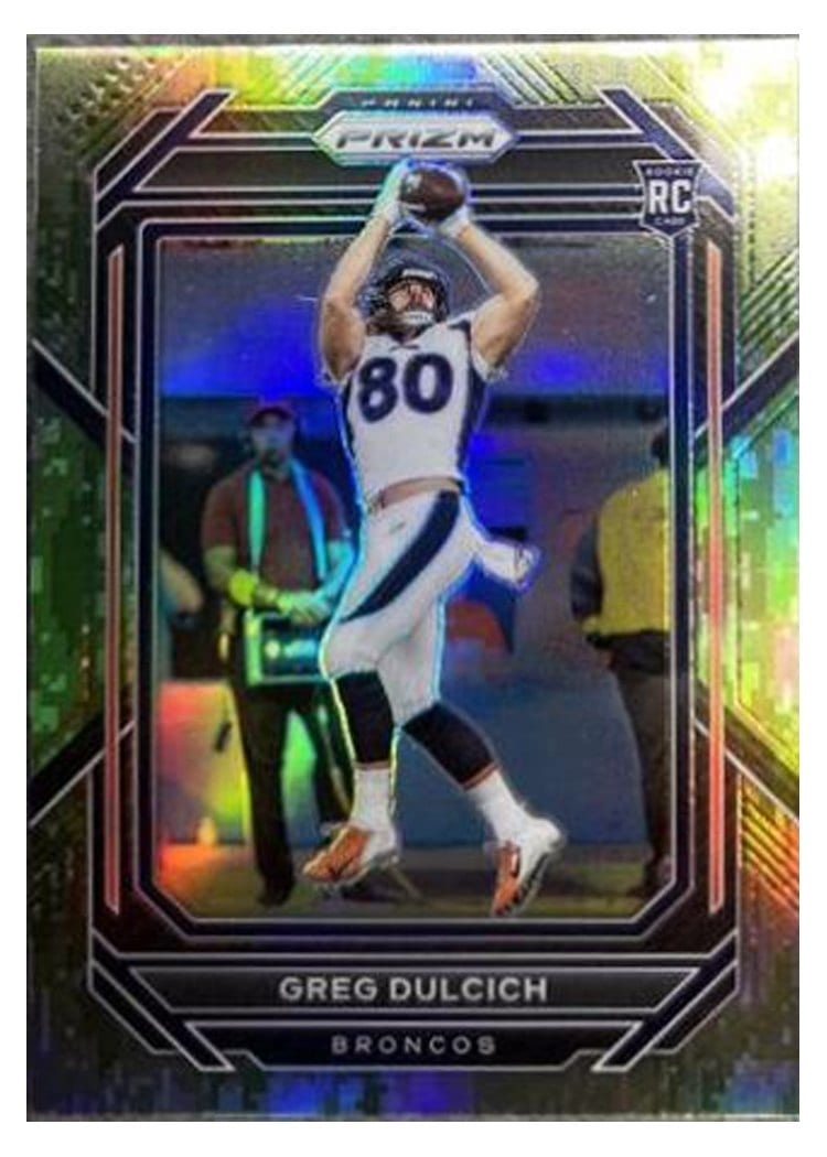 2022 Panini Prizm Base Set Greg Dulcich #360 card