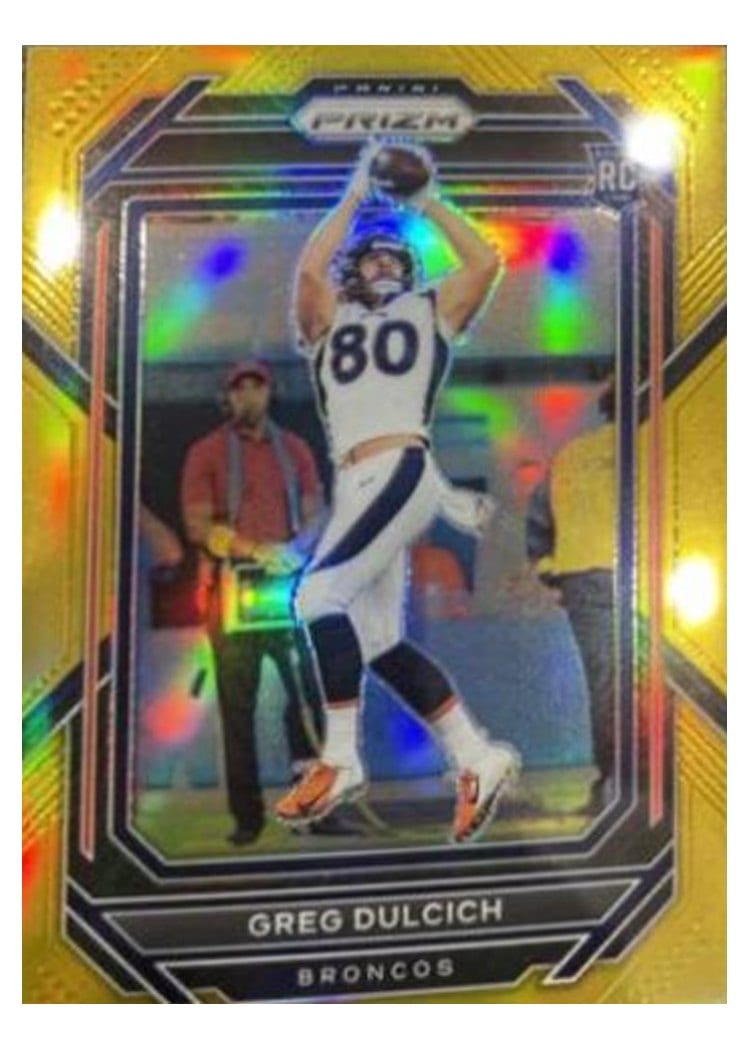 2022 Panini Prizm Base Set Greg Dulcich #360 card