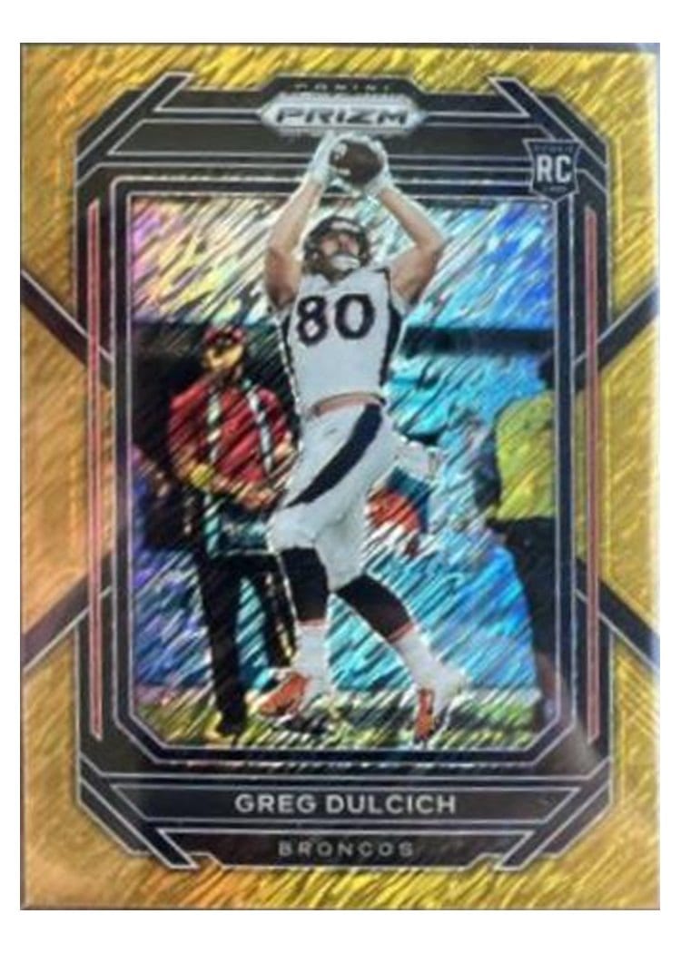 2022 Panini Prizm Base Set Greg Dulcich #360 card
