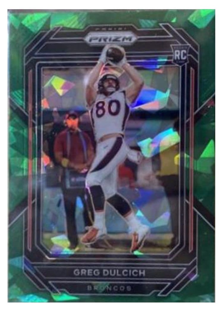 2022 Panini Prizm Base Set Greg Dulcich #360 card