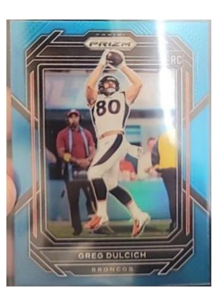 2022 Panini Prizm Base Set Greg Dulcich #360 card