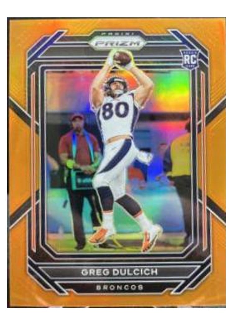 2022 Panini Prizm Base Set Greg Dulcich #360 card