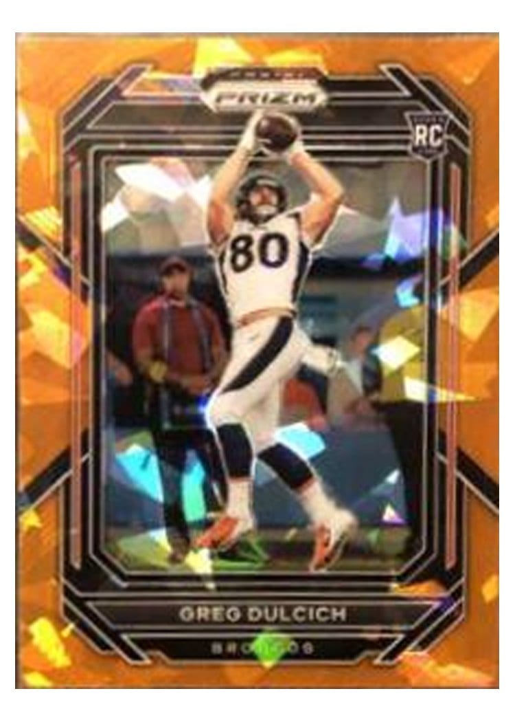2022 Panini Prizm Base Set Greg Dulcich #360 card