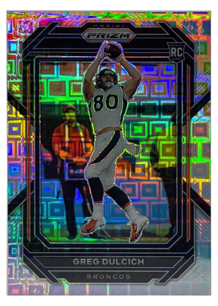 2022 Panini Prizm Base Set Greg Dulcich #360 card
