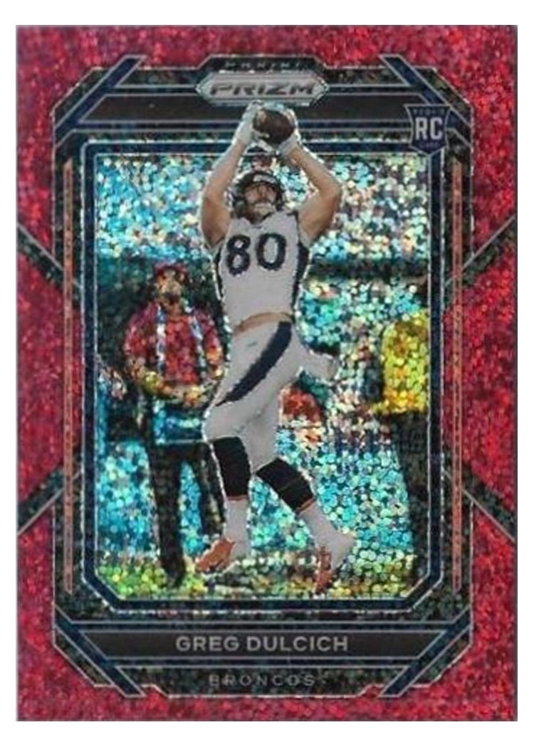 2022 Panini Prizm Base Set Greg Dulcich #360 card