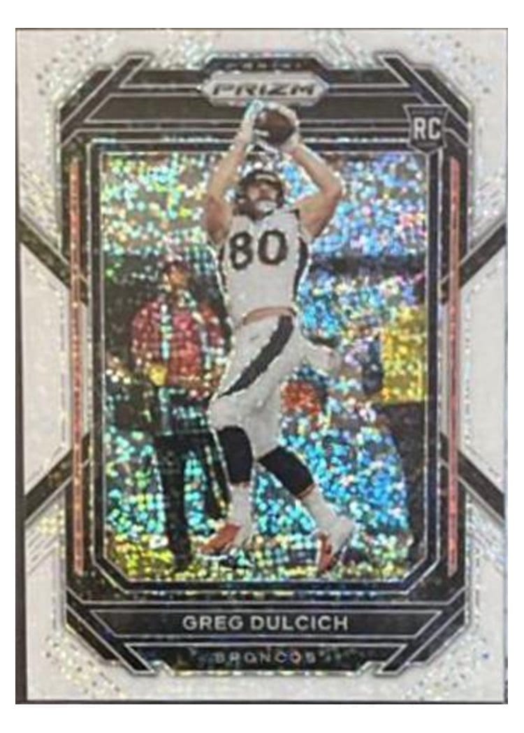 2022 Panini Prizm Base Set Greg Dulcich #360 card
