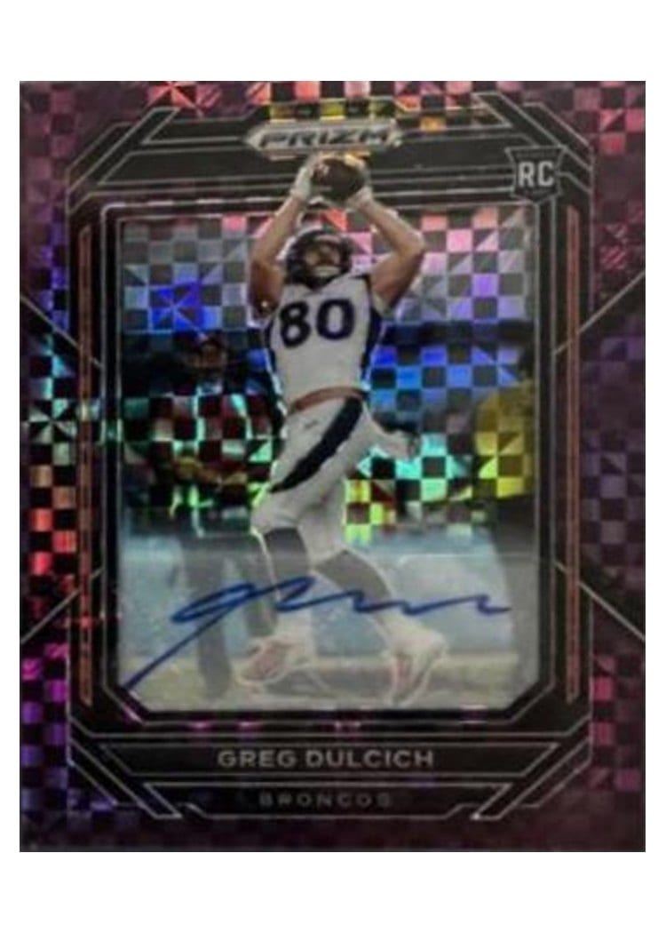 2022 Panini Prizm Base Set Greg Dulcich #360 card