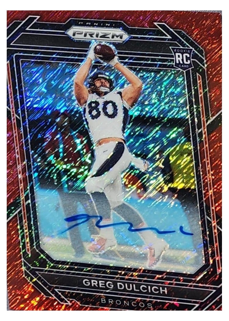 2022 Panini Prizm Base Set Greg Dulcich #360 card