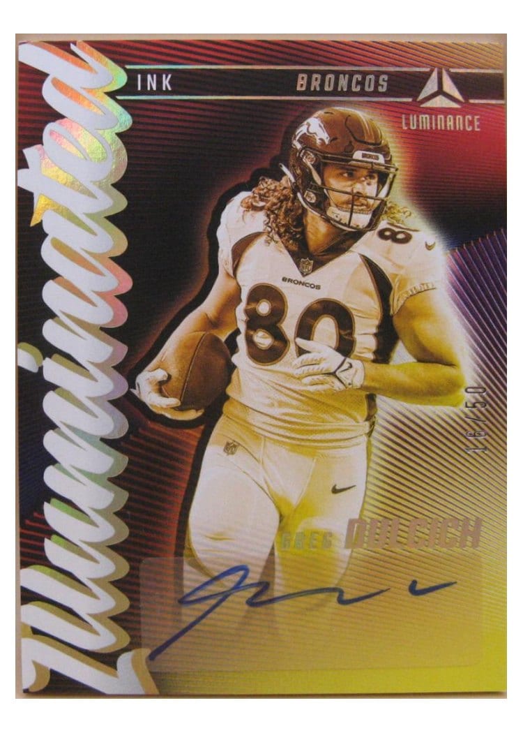 2024 Panini Luminance Illuminated Ink Greg Dulcich #II-GDH card