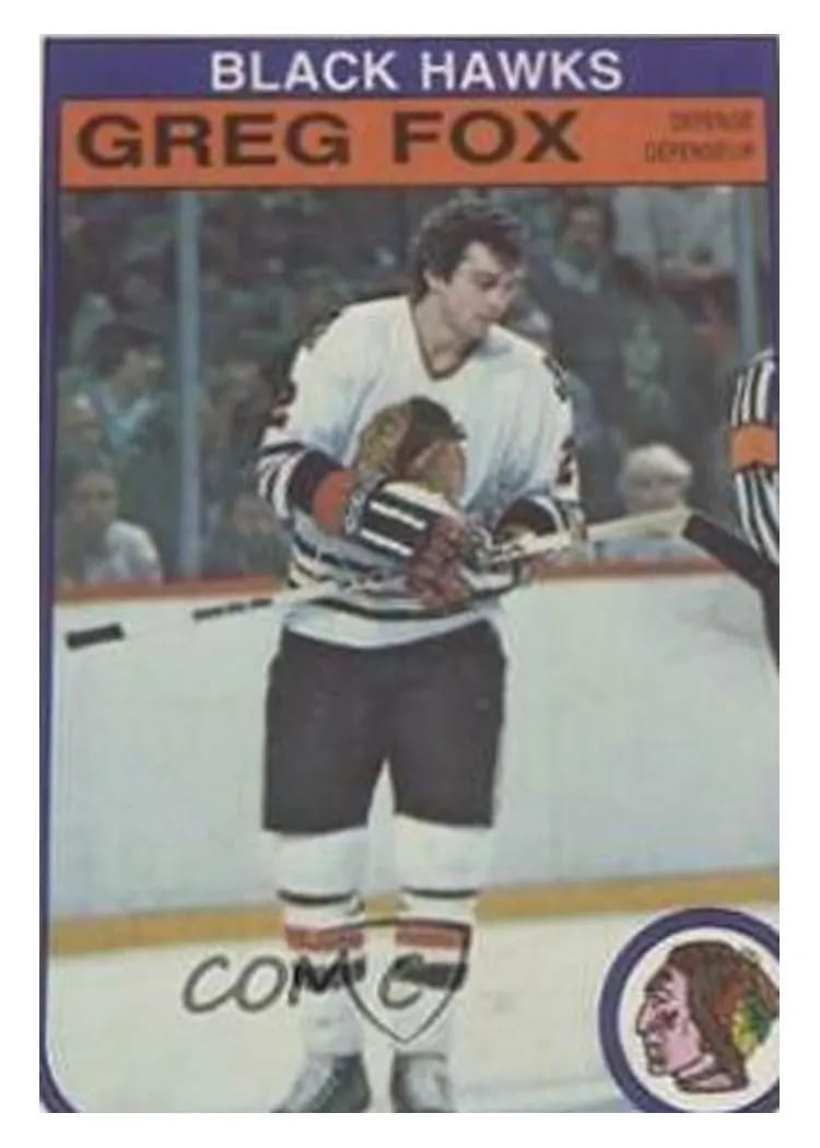 1982 O-Pee-Chee Greg Fox #65 card