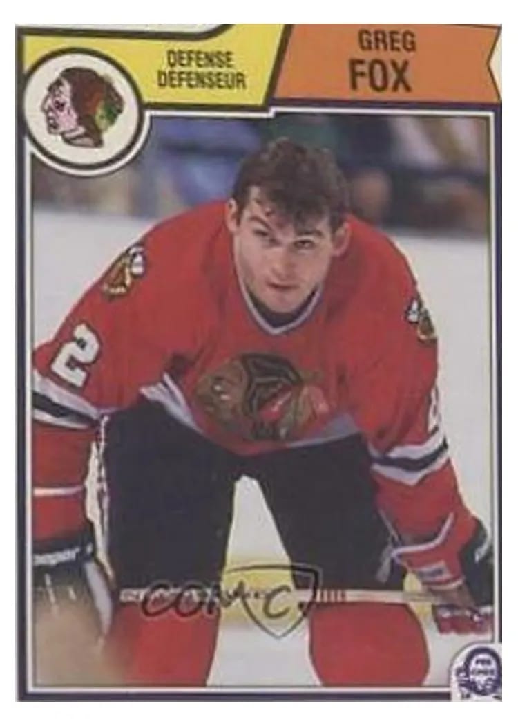 1983 O-Pee-Chee Greg Fox #101 card