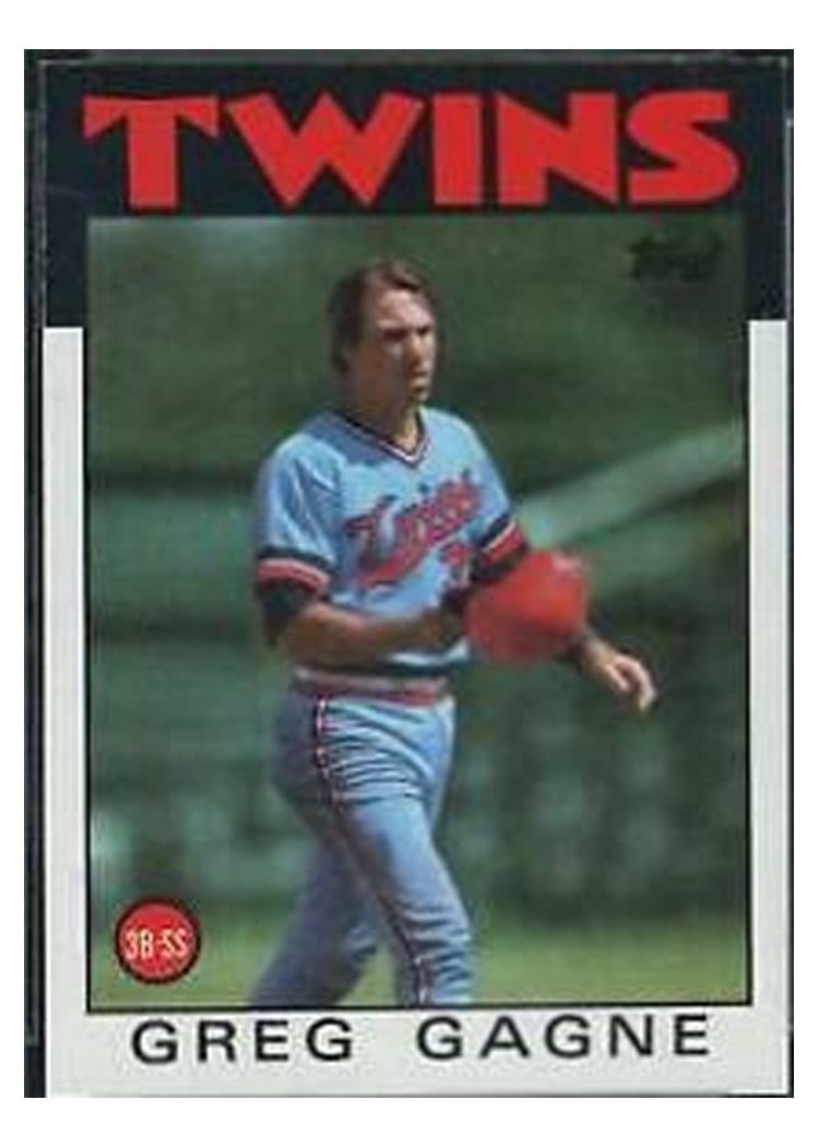 1986 Topps Greg Gagne #162 card