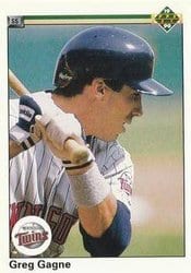 1990 Upper Deck Base Set Greg Gagne #217 card
