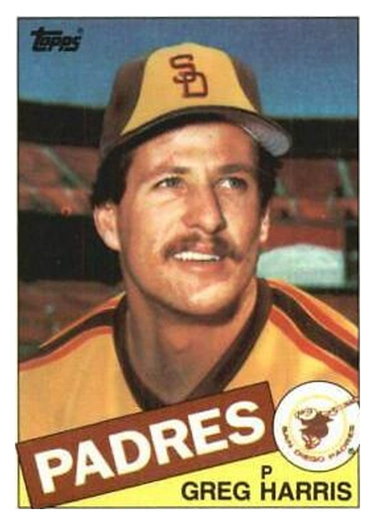 1985 Topps Greg Harris #242 card