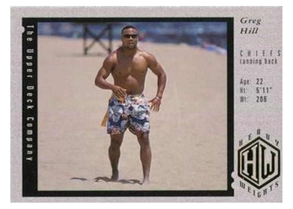 1994 Upper Deck Greg Hill #40 card