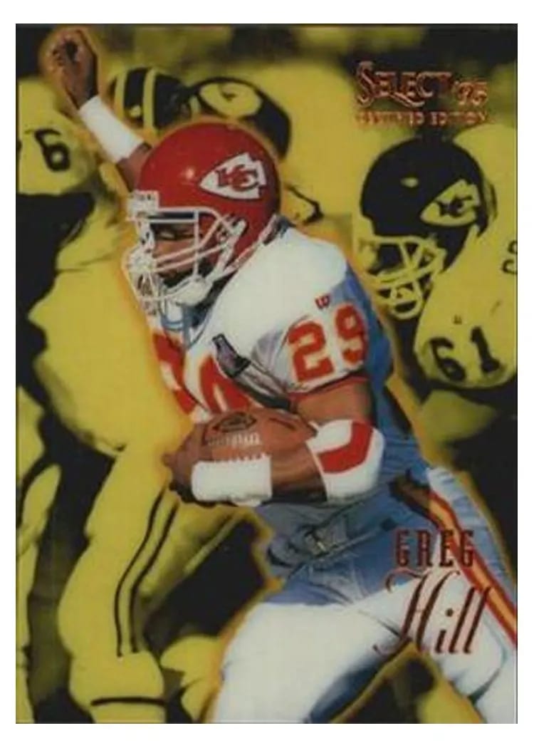 1995 Panini Select Certified Greg Hill Mirror Gold #97 card