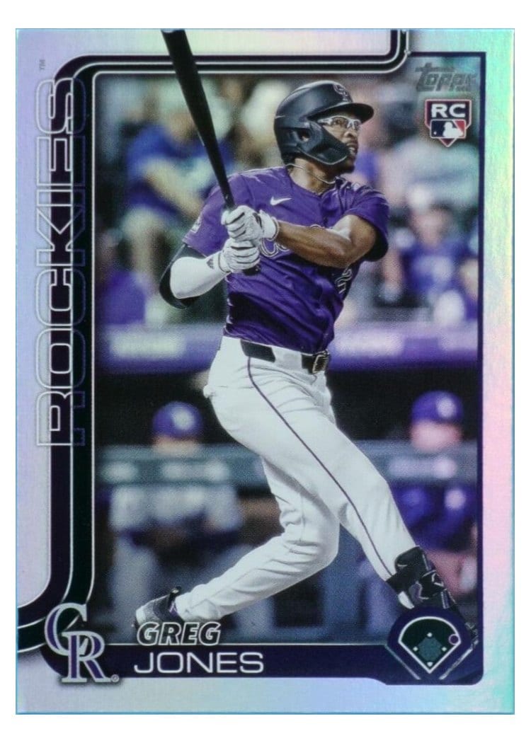 2025 Topps Base Set Greg Jones Rainbow Foil #36 card