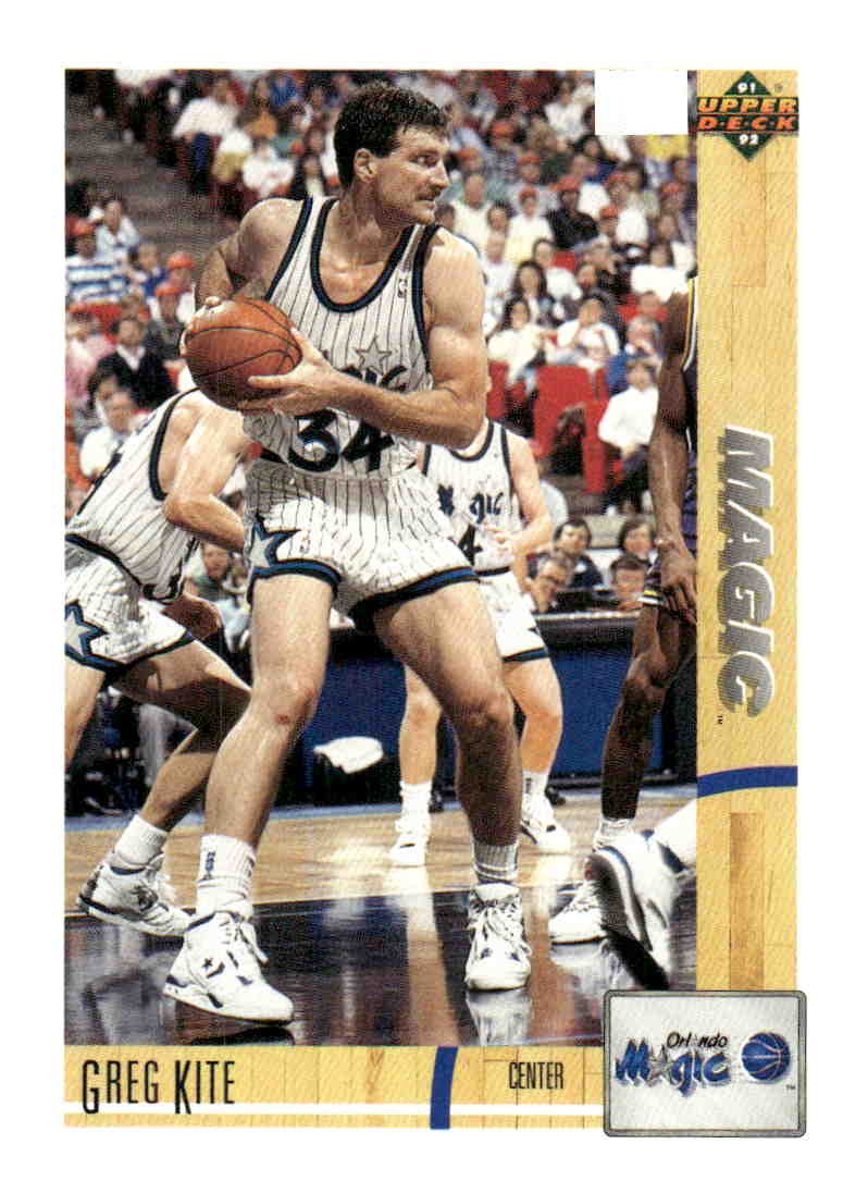 1991-92 Upper Deck Base Set Greg Kite #207 card