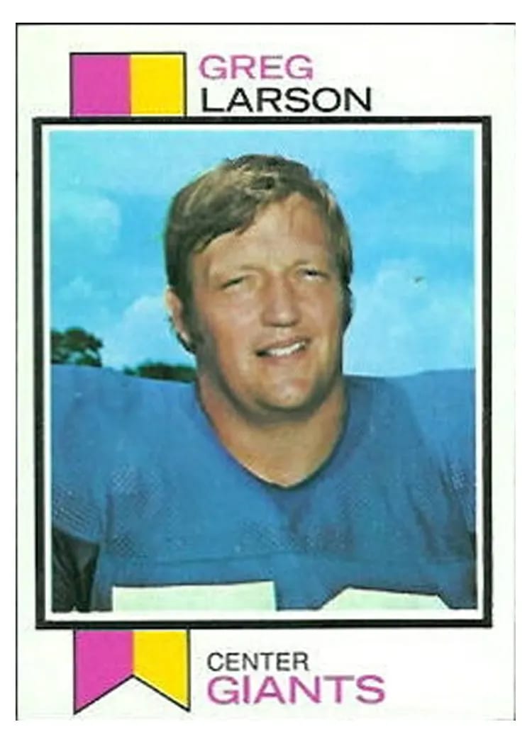 1973 Topps Greg Larson #418 card