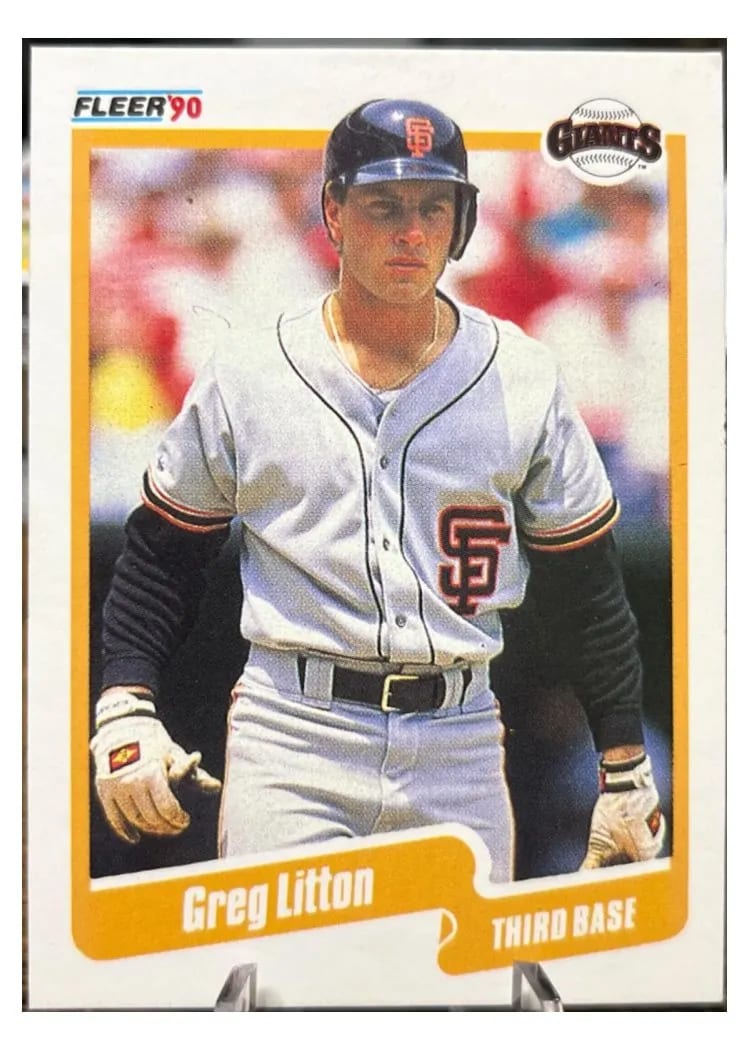 1990 Fleer Greg Litton #61 card