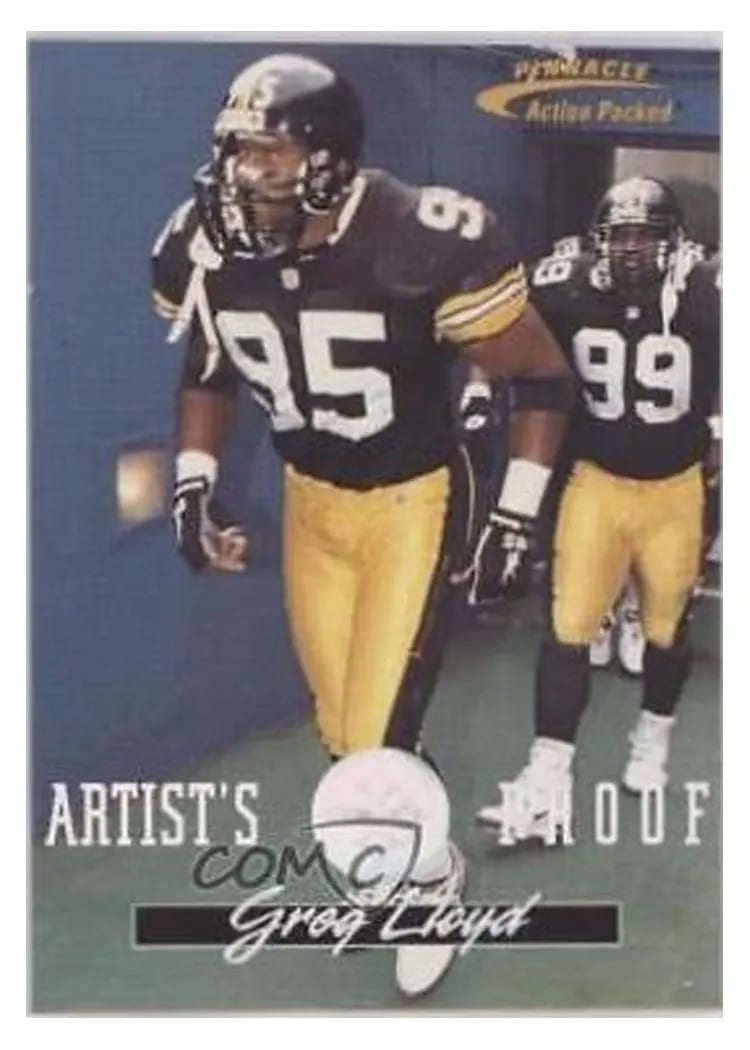1996 Action Packed Greg Lloyd #8 card