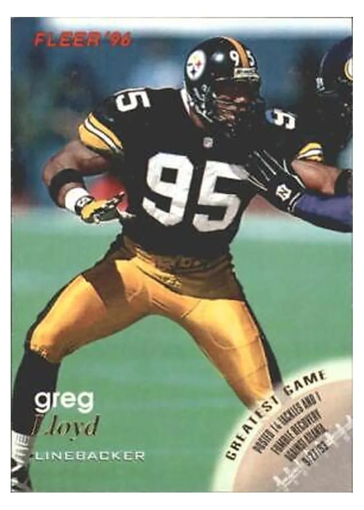1996 Fleer Greg Lloyd #110 card