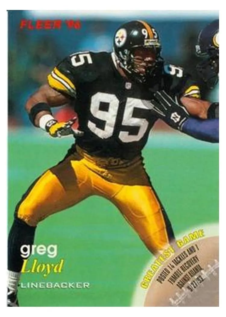1996 Fleer Shell FACT Greg Lloyd #26 card