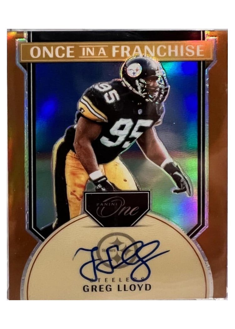 2024 Panini One Once in a Franchise Autographs Greg Lloyd #356 card