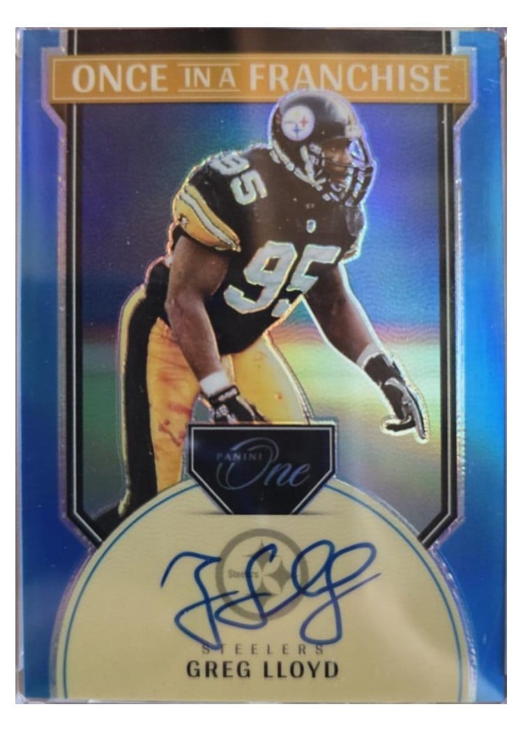 2024 Panini One Once in a Franchise Autographs Greg Lloyd #356 card