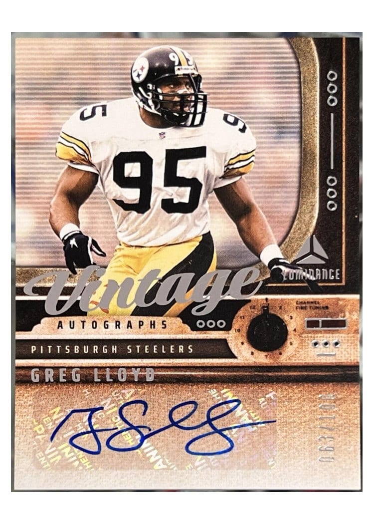 2025 Panini Luminance Vintage Autographs Greg Lloyd #10 card