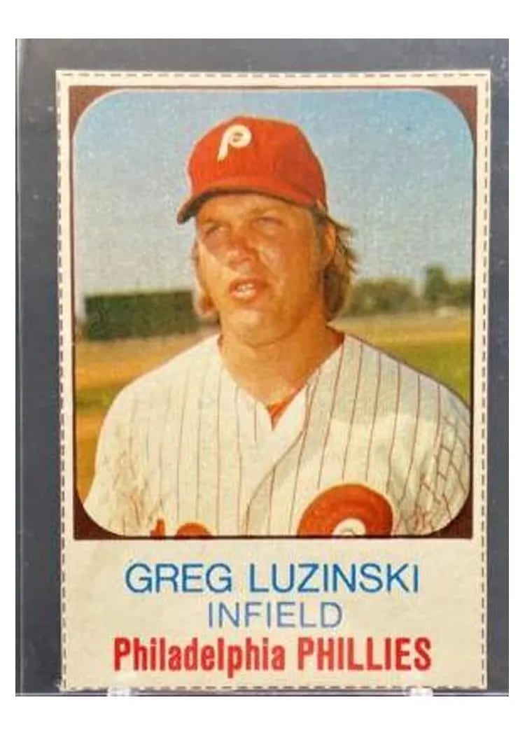 1975 Hostess Greg Luzinski #27 card