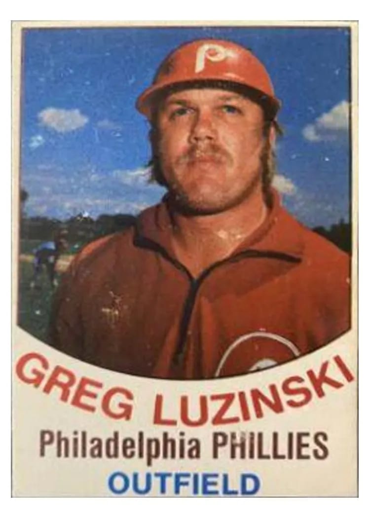 1977 Hostess Greg Luzinski #25 card