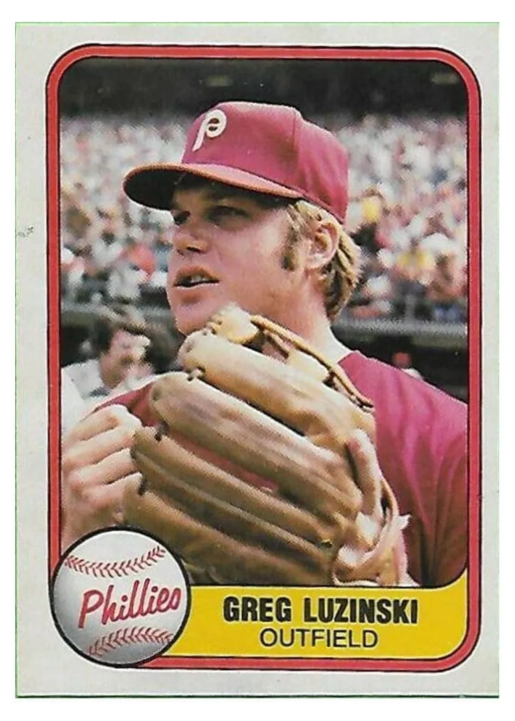 1981 Fleer Greg Luzinski #10 card