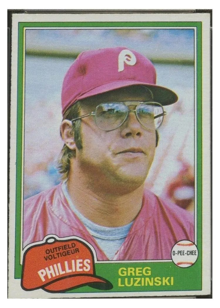 1981 O Pee Chee Greg Luzinski card