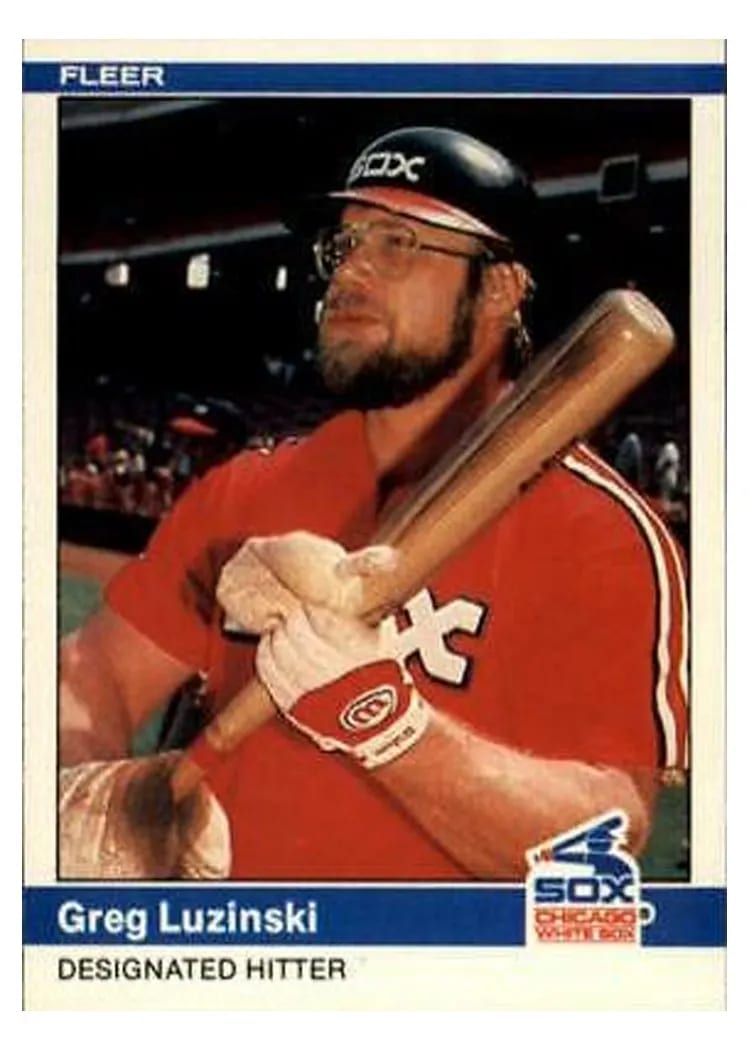 1984 Fleer Greg Luzinski #69 card
