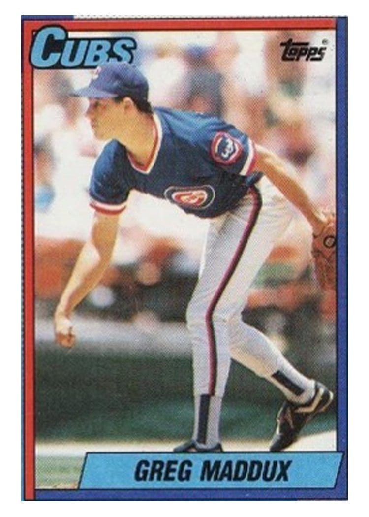 1990 Topps Base Set Greg Maddux #715 card