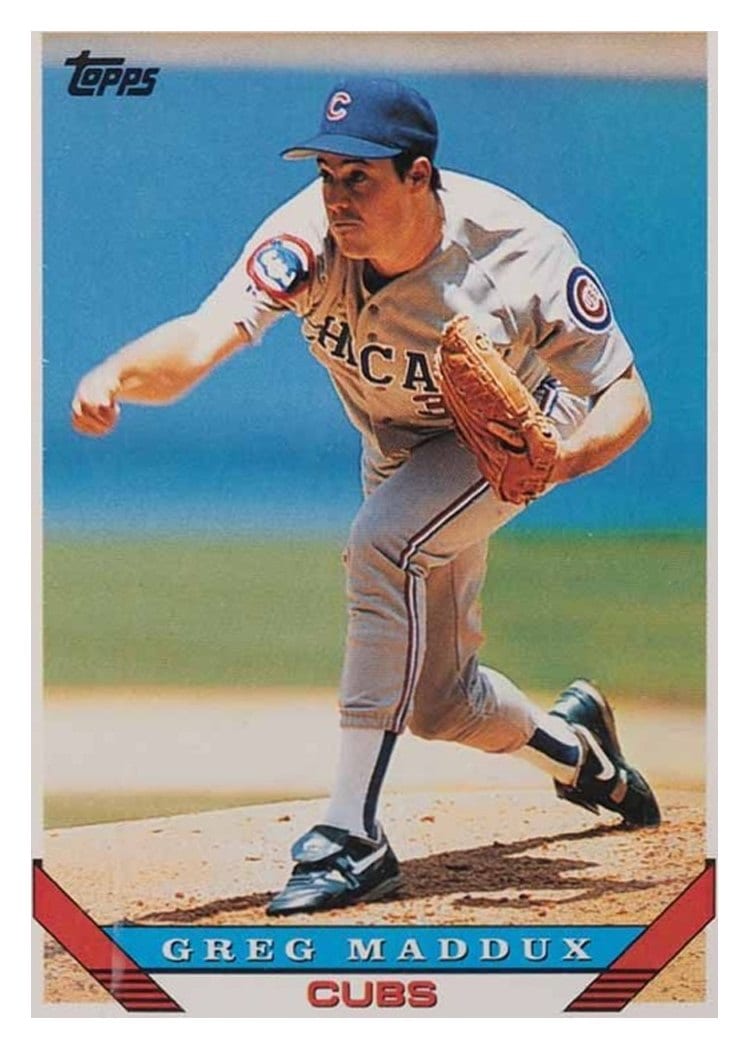 1993 Topps Base Set Greg Maddux #183 card