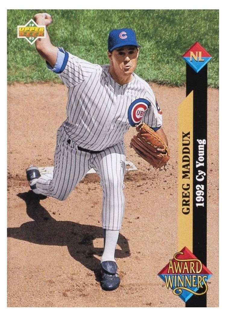 1993 Upper Deck Base Set Greg Maddux #488 card