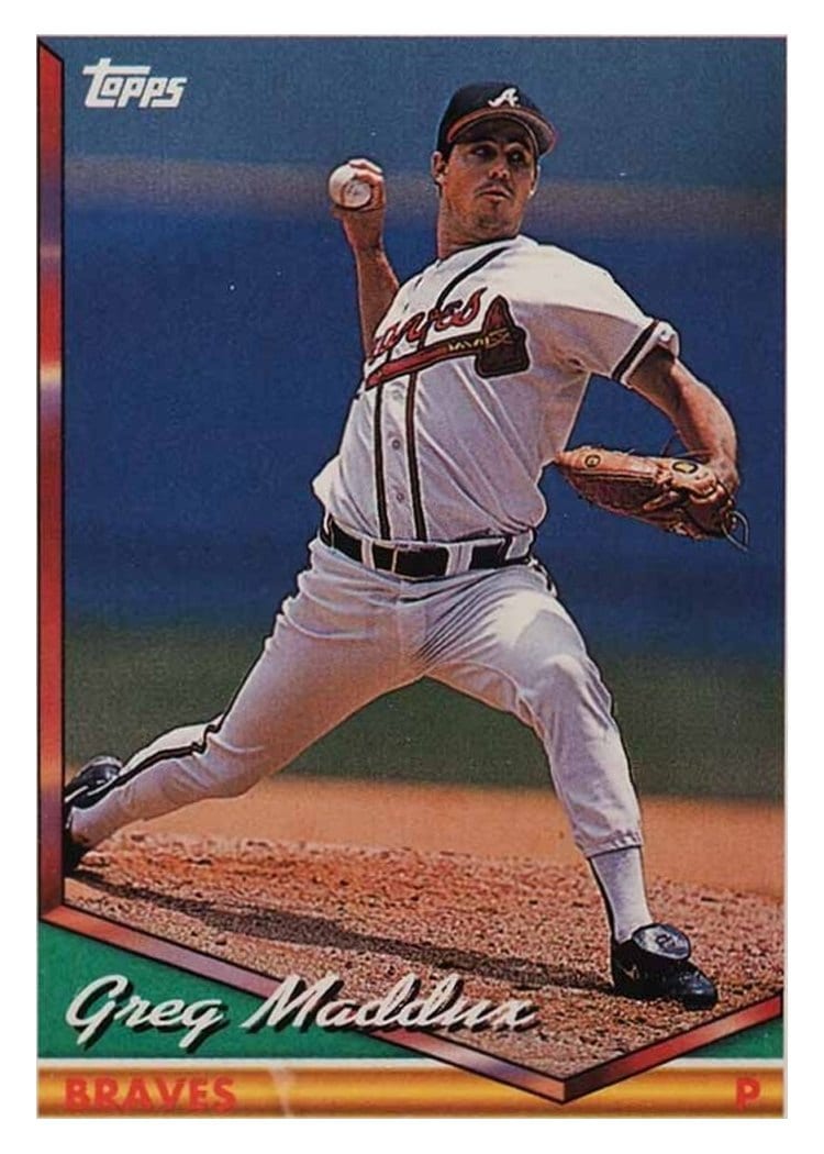 1994 Topps Base Set Greg Maddux #499 card