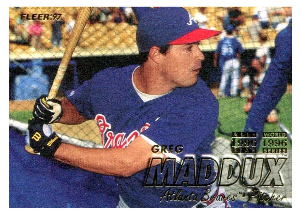 1997 Fleer Base Set Greg Maddux #263 card