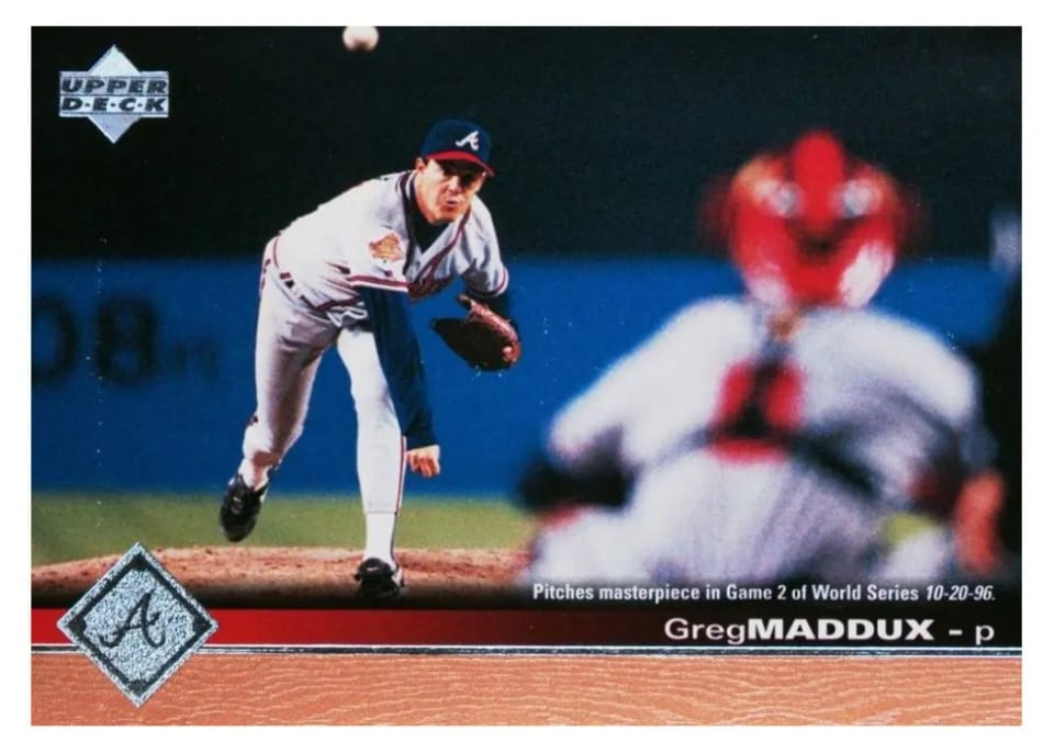 1997 Upper Deck Greg Maddux #302 card