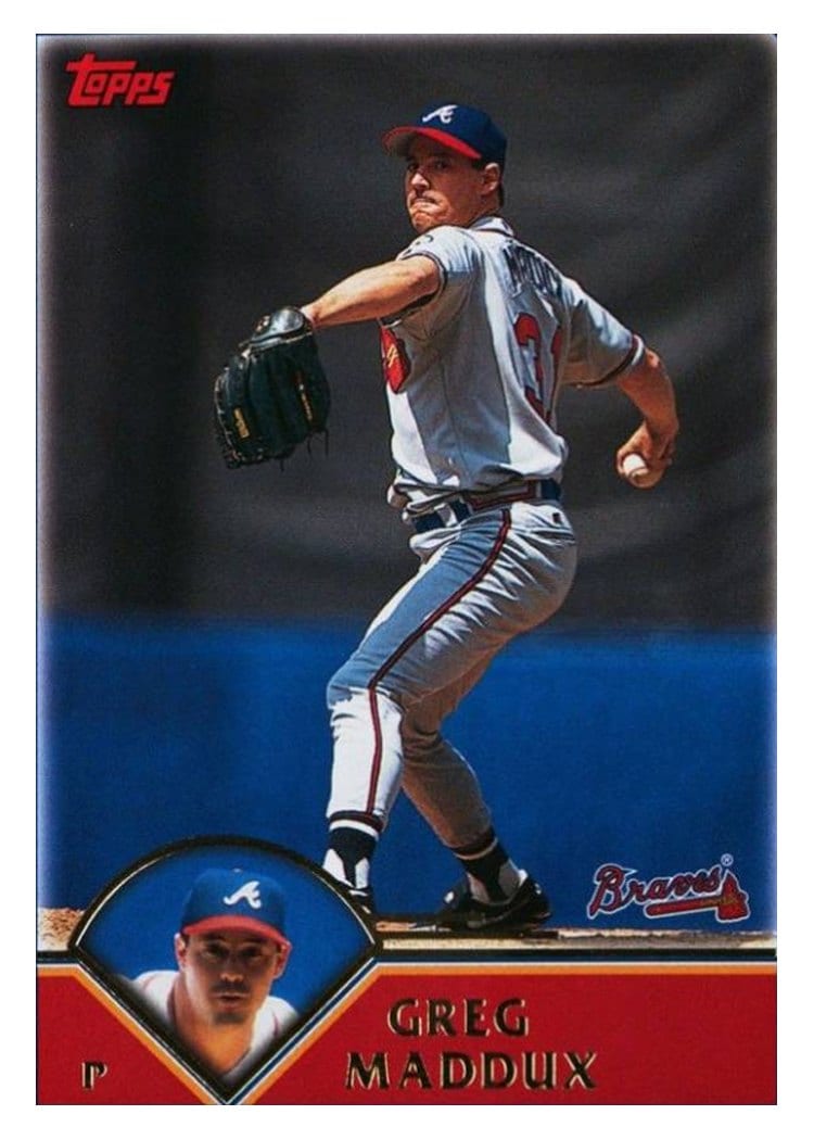 2003 Topps Base Set Greg Maddux #105 card