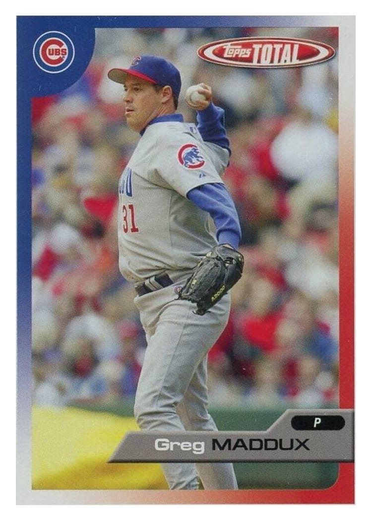 2005 Topps Total Base Set Greg Maddux #535 card