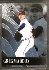 2024 Leaf Press Pass Premium Baseball Retro Greg Maddux #RB-39 card