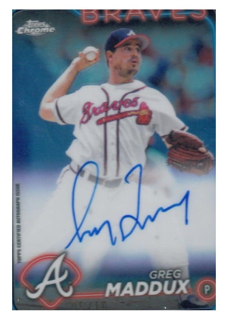 2024 Topps Chrome Chrome Legend Autographs Greg Maddux #CLA-GM card