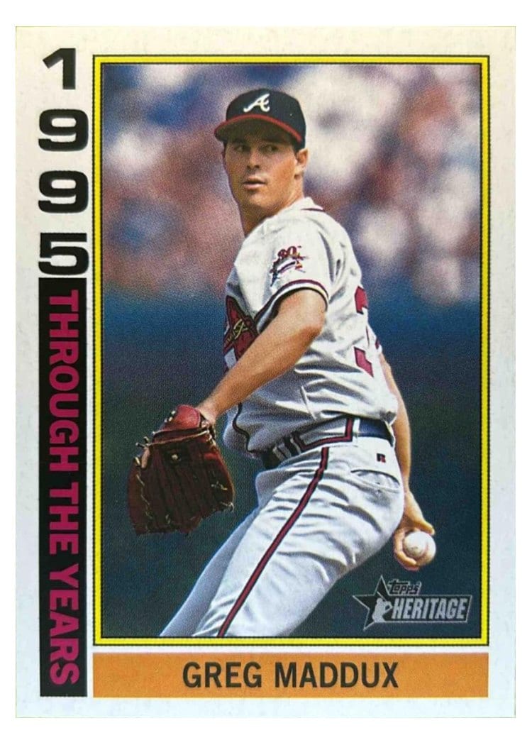 2025 Topps Heritage Through the Years Greg Maddux #TTY-11 card