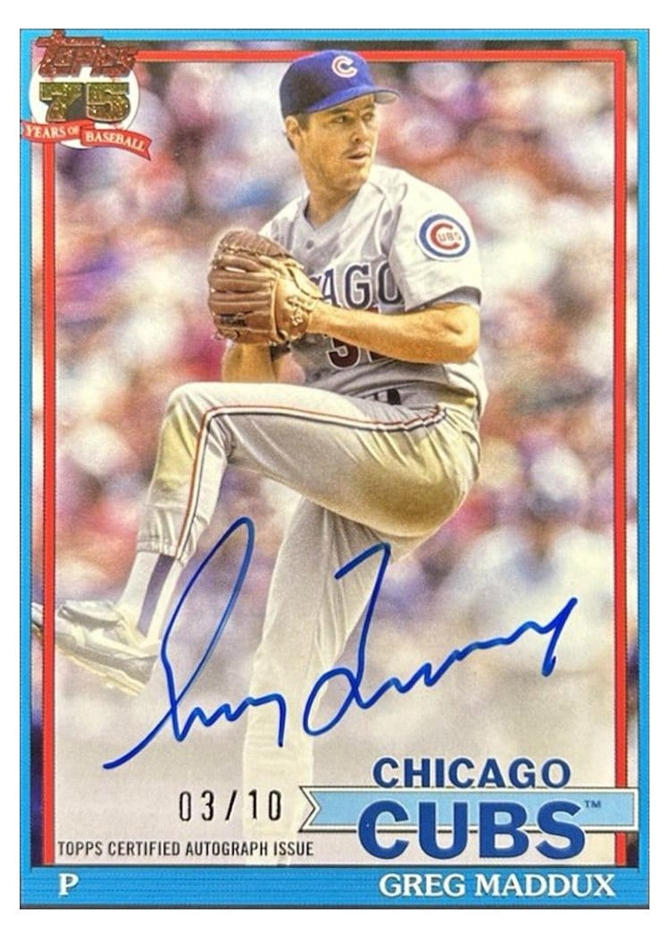 2026 Topps 1991 Topps Autographs Greg Maddux #91A-GM card