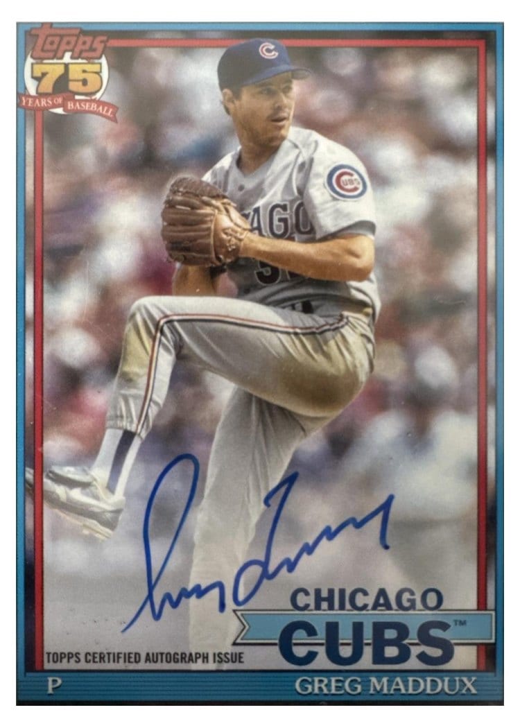 2026 Topps 1991 Topps Autographs Greg Maddux #91A-GM card
